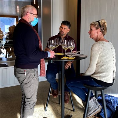 Zu Besuch bei "Saxer Weine & Aagne"