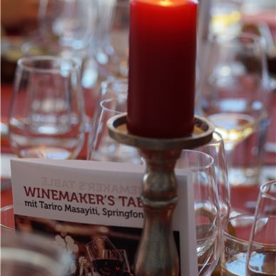 Winemaker's Table mit Tariro Masayiti, Springfontein