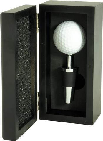 Geschenk-Set "Fore + Golfball-Weinverschluss" in 3er Geschenkkarton