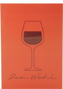 Begleitkarte "Zum Wohl"
inkl. Couvert